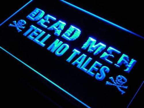 Dead Men Tell No Tales Pirate LED Light Sign - LED Gift Works