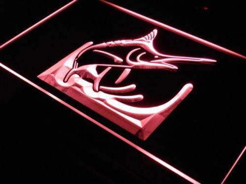 Deep Sea Blue Marlin LED Light Sign - Way Up Gifts