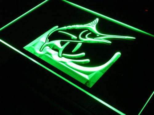 Deep Sea Blue Marlin LED Light Sign - Way Up Gifts