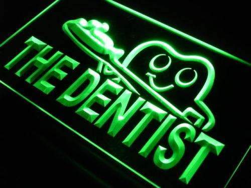 Dentist Toothbrush LED Light Sign - LED Gift Works
