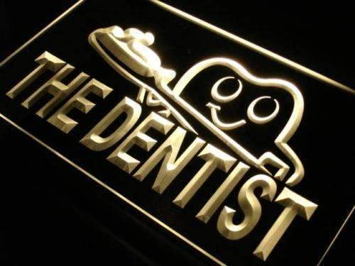 Dentist Toothbrush LED Light Sign - LED Gift Works