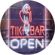 Parrot Tiki Bar Open LED Light Sign - LED Gift Works