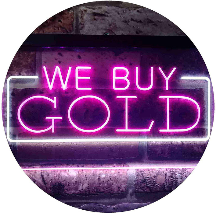 Pawn Shop We Buy Gold LED Light Sign - Way Up Gifts