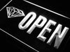 Diamonds Jewelry Shop Open LED Light Sign - Way Up Gifts
