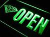 Diamonds Jewelry Shop Open LED Light Sign - Way Up Gifts