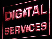 Digital Services LED Light Sign - LED Gift Works