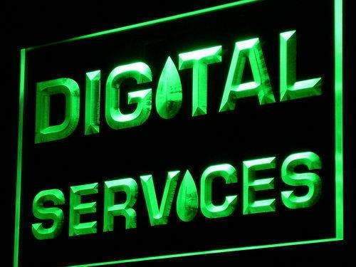 Digital Services LED Light Sign - LED Gift Works