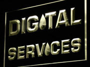 Digital Services LED Light Sign - LED Gift Works