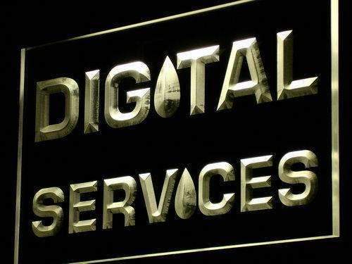 Digital Services LED Light Sign - LED Gift Works