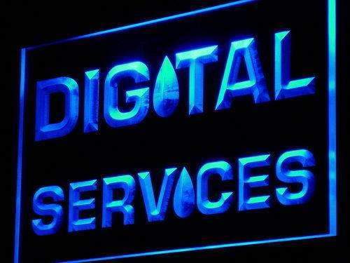 Digital Services LED Light Sign - LED Gift Works