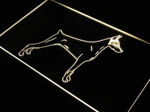 Doberman Pinscher LED Light Sign - LED Gift Works