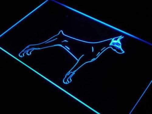 Doberman Pinscher LED Light Sign - LED Gift Works