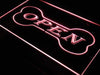 Open Dog Bone Grooming Pet Shop LED Light Sign - Way Up Gifts