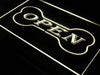 Open Dog Bone Grooming Pet Shop LED Light Sign - Way Up Gifts
