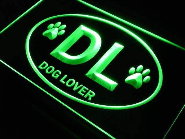Dog Lover DL LED Light Sign - LED Gift Works