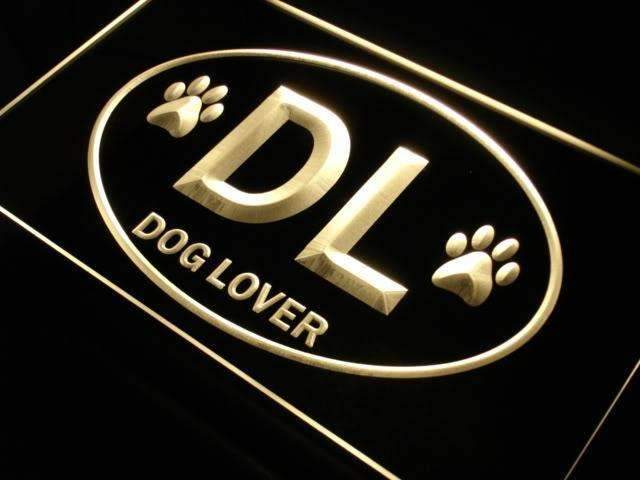 Dog Lover DL LED Light Sign - LED Gift Works
