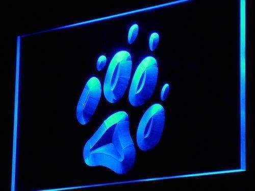 Dog Paw Print LED Light Sign - LED Gift Works