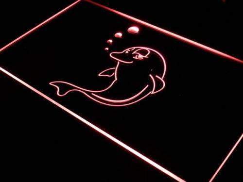 Dolphin Bubbles Decor LED Light Sign - Way Up Gifts