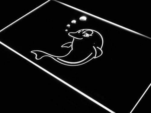 Dolphin Bubbles Decor LED Light Sign - Way Up Gifts
