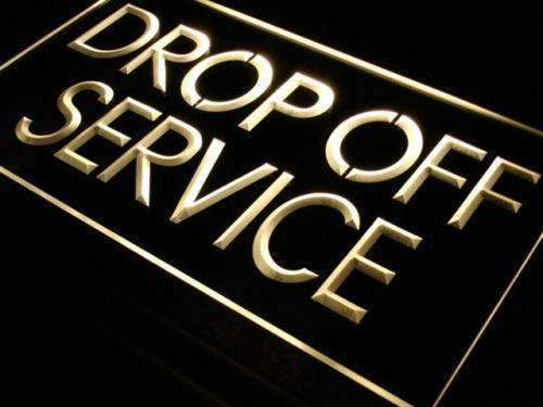 Drop Off Service LED Light Sign - LED Gift Works