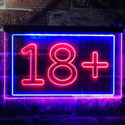 Adults Only 18+ LED Light Sign - LED Gift Works