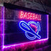 Baseball Man Cave Sports Wall Decor LED Light Sign - Way Up Gifts