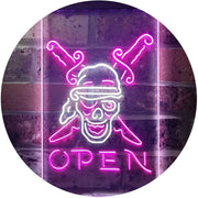 Beach Shop Pirate Open LED Light Sign - LED Gift Works