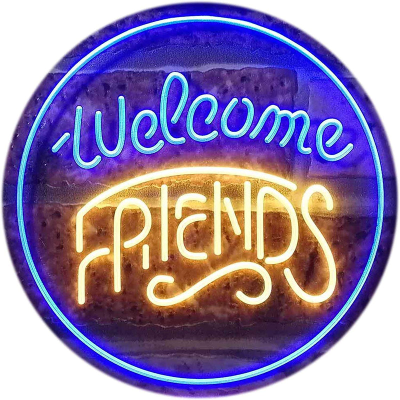 Welcome Friends LED Light Sign - LED Gift Works