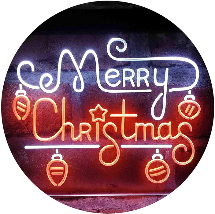 Merry Christmas Bulbs LED Light Sign - Way Up Gifts