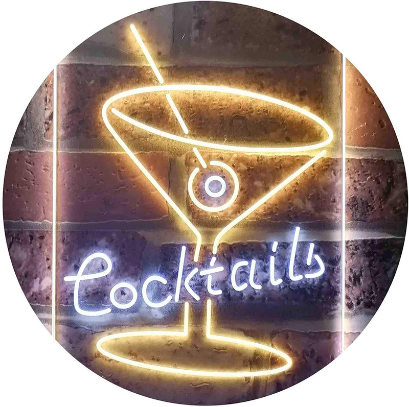 Cocktails LED Light Sign - LED Gift Works