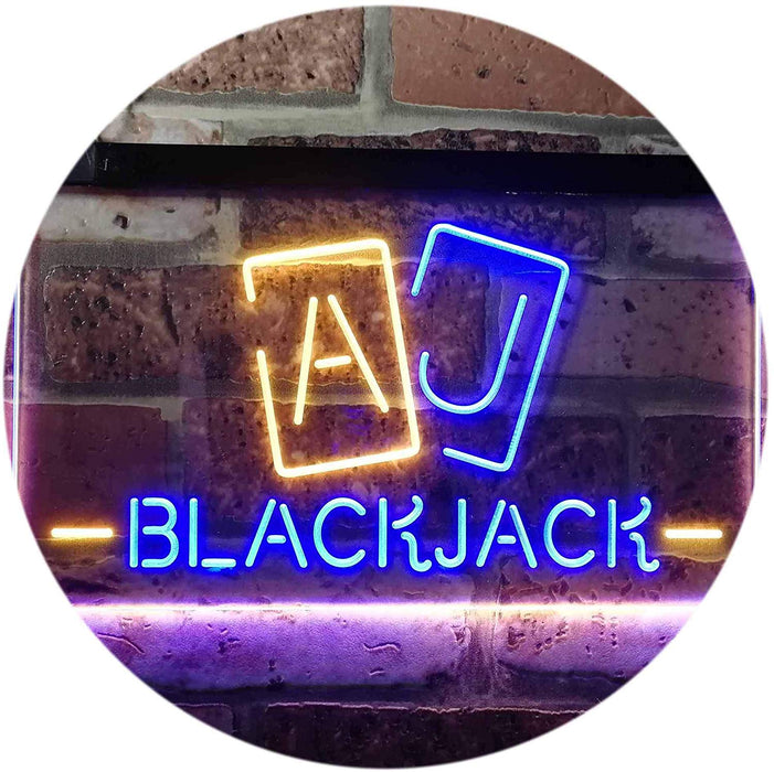 Poker Blackjack LED Light Sign - Way Up Gifts