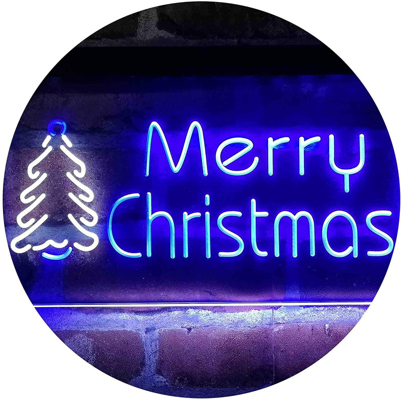 Merry Christmas Tree LED Light Sign - LED Gift Works