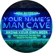 Personalized Sports Baseball Theme Man Cave LED Light Sign - LED Gift Works