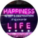 Happiness is a Way of Life Quotes Bedroom Decor LED Light Sign - Way Up Gifts