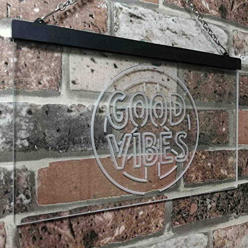 Good Vibes LED Light Sign - LED Gift Works