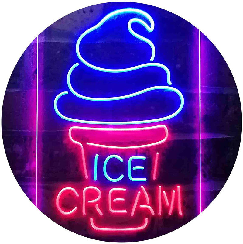 Ice Cream Cones LED Light Sign - LED Gift Works