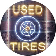 Auto Shop Car Garage Used Tires LED Light Sign - LED Gift Works