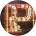 Family Name Letter P Monogram Initial LED Light Sign - Way Up Gifts