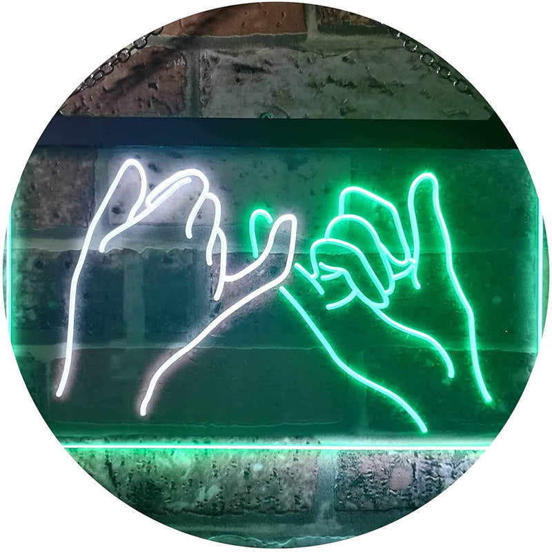 Pinky Swear Promise Cute Room Decor LED Light Sign - LED Gift Works