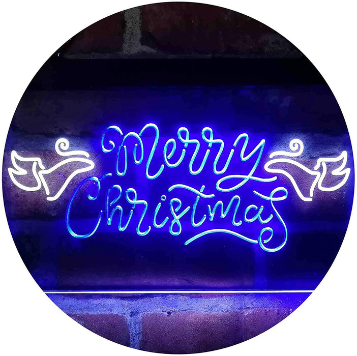 Merry Christmas Wing Decoration LED Light Sign - Way Up Gifts