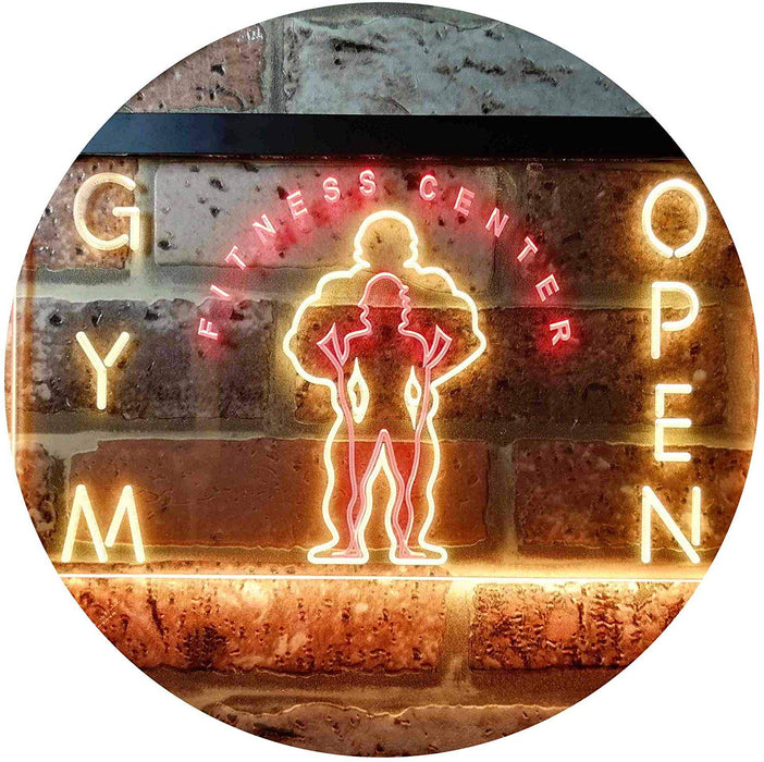 Fitness Center Open Gym LED Light Sign - Way Up Gifts