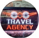Travel Agency LED Light Sign - Way Up Gifts