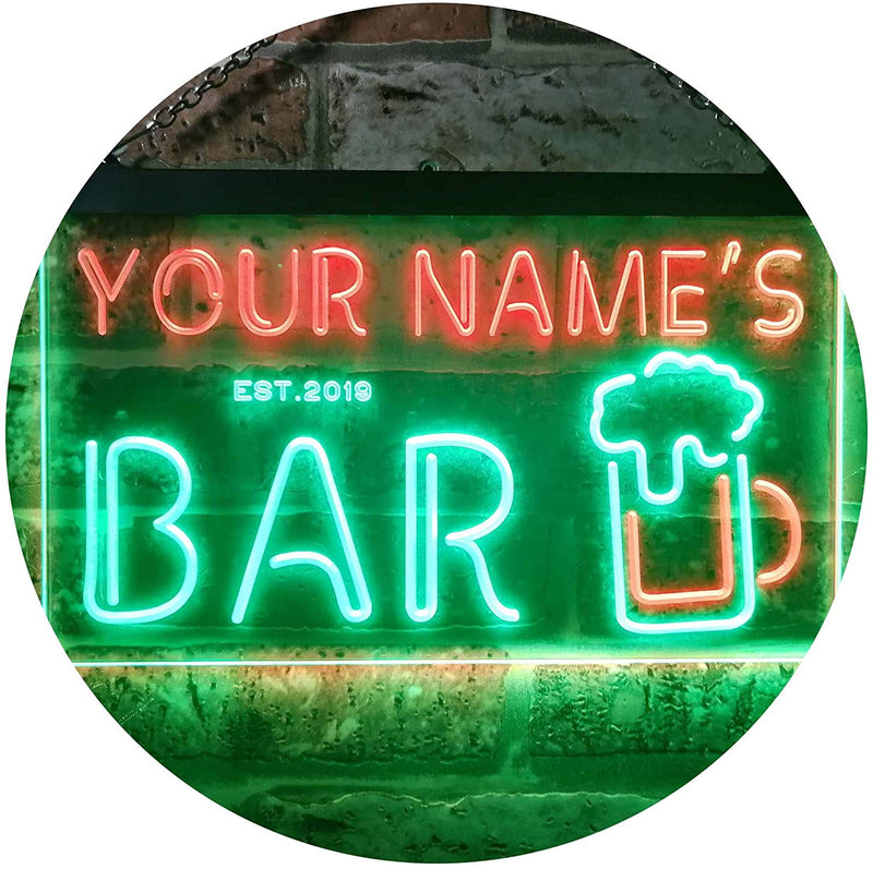 Personalized Beer Mug Bar LED Light Sign - LED Gift Works