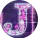 Family Name Letter J Monogram Initial LED Light Sign - Way Up Gifts