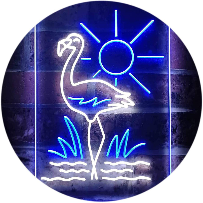 Tropical Decor Flamingo Sun LED Light Sign - Way Up Gifts