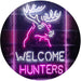 Hunting Store Cabin Decor Welcome Hunters LED Light Sign - Way Up Gifts