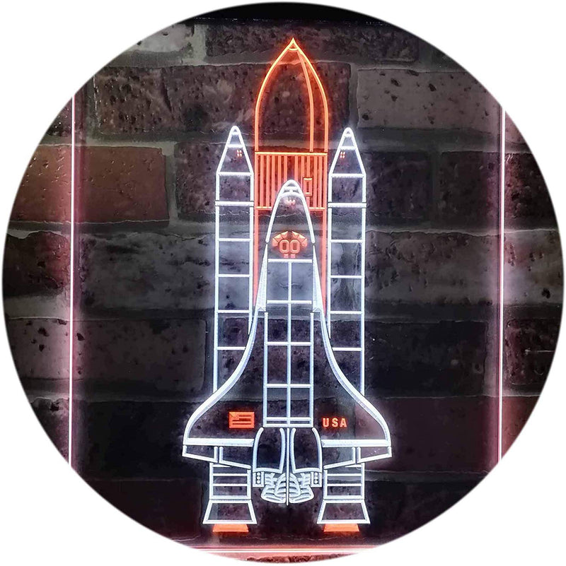 Astronaut Space Shuttle LED Light Sign - LED Gift Works