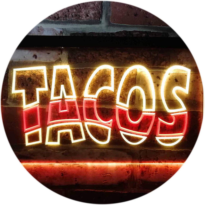 Mexican Restaurant Tacos LED Light Sign - Way Up Gifts