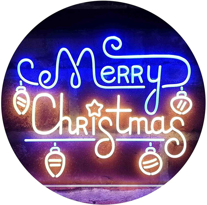Merry Christmas Bulbs LED Light Sign - Way Up Gifts