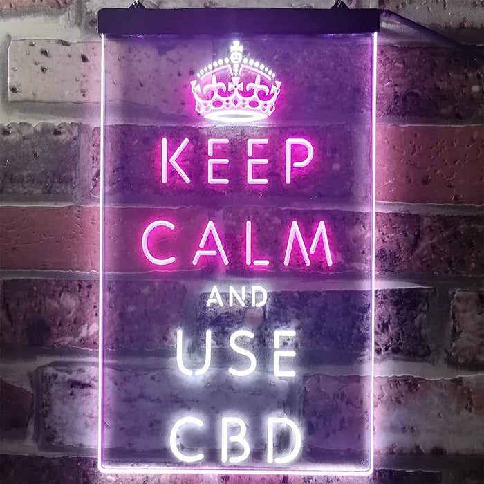 Keep Calm and Use CBD LED Light Sign - Way Up Gifts